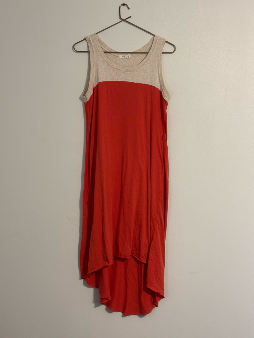Anthropologie Aiko Colorblock High-Low Dress
